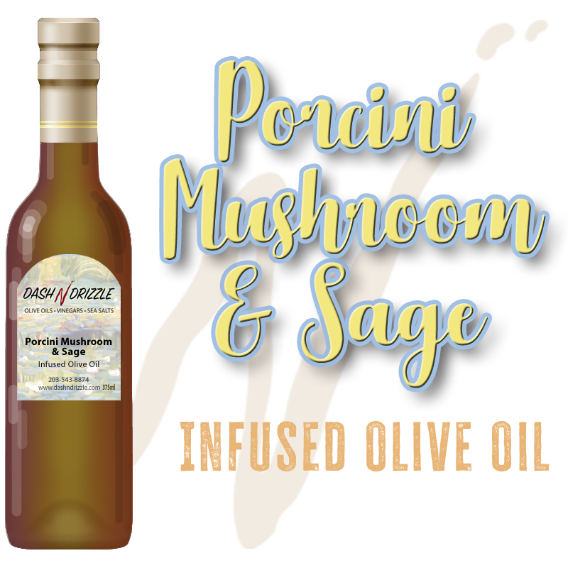 Porcini Mushroom & Sage Infused Olive Oil image 0